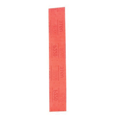 3M™ 01178 316U Series Abrasive Sheet, 2-3/4 in W x 16-1/2 in L, P220 Grit, Medium Grade, Red, Dry