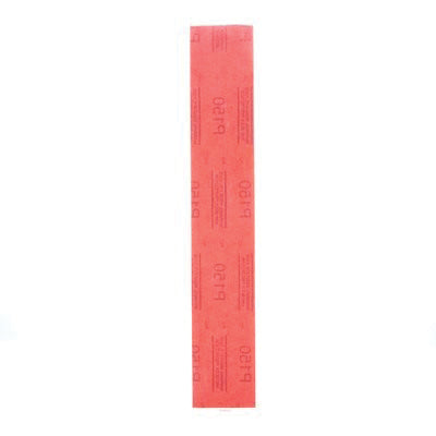 3M™ 01180 316U Series Abrasive Sheet, 2-3/4 in W x 16-1/2 in L, P150 Grit, Medium Grade, Red, Dry