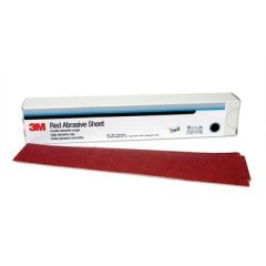 3M™ 01182 316U Series Abrasive Sheet, 2-3/4 in W x 16-1/2 in L, 40 Grit, Coarse Grade, Red, Dry