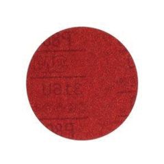 3M™ 01302 316U Series Abrasive Disc, 5 in Dia, P80 Grit, Hook and Loop, Red