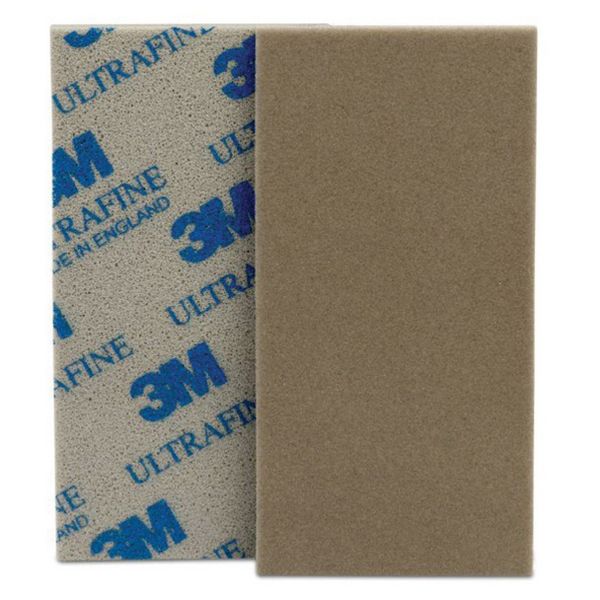 3M 03089 Performance Soft Sanding Sponge, 2-3/4 in W x 5-1/2 in L, 800/1000 Grit, Ultra Fine Grade, β view 4