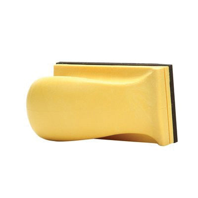3M 5740 Hand Block 5 in x 2-3/4 in Hook-and-Loop Yellow/Black Plastic — view 2