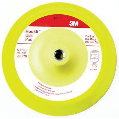 3M 45° Disc Pad 5779 8 in Dia Foam Yellow