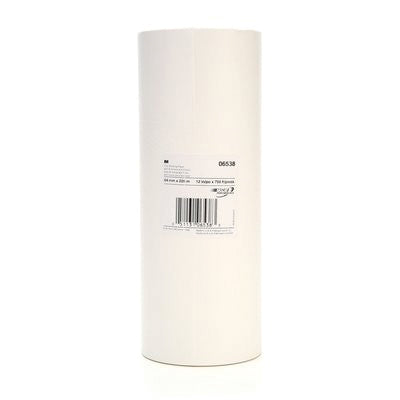 3M Products 06538 Masking Paper, 12 in W x 750 ft L, 1.5 mil THK, White — view 3