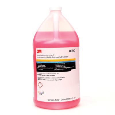 3M Products 06847 Overspray Masking Liquid-Dry, 1 gal Can, 32 g/L VOC — Red — view 2
