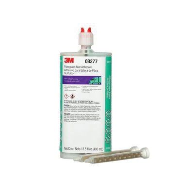 3M Products 08277 Fiberglass Matting Adhesive, 400 mL Cartridge, Liquid/Viscous, White/Dark Green, 2