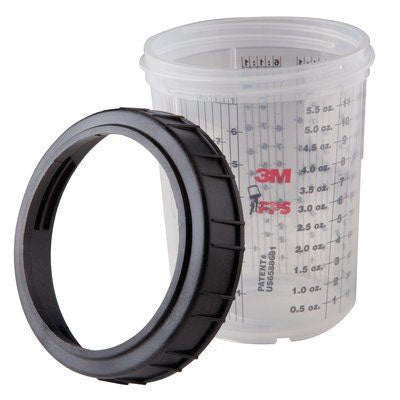 3M Mini Cup and Collar 200 mL (Part 16115) for PPS Paint Preparation System