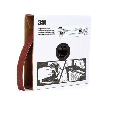 3M 19782 314D Utility Cloth Roll 1 in x 20 yd P80 Medium Aluminum Oxide