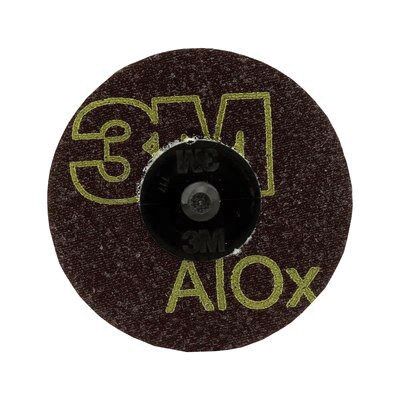 3M 22392 361F Series Coated Grinding Disc, 3 in Dia, 24 Grit, Very Coarse Grade, 20000 rpm, Black — view 2