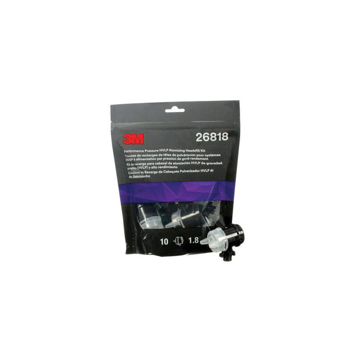 3M 26818 Atomizing Head Refill Kit, 1.8 mm, Clear, For 3M Performance Pressure HVLP Spray Gun — view 2