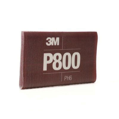 3M 34340 Hookit Flexible Abrasive Hand Sheet - P800 Fine, Brown, 5-1/2 in x 6.8 in