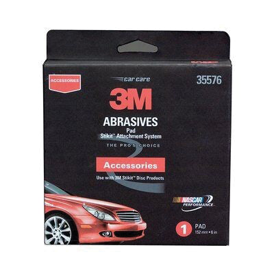 3M™ 35576 45 deg Disc Pad, 6 in Dia, 5/16 in - 24 TPI Arbor, PSA Attachment