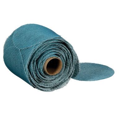 3M 36452 Disc Roll, 3 in Dia, P180 Grit, Aluminum Oxide Abrasive, Hook and Loop Attachment — Blue — view 3