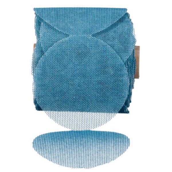 3M 36452 Disc Roll, 3 in Dia, P180 Grit, Aluminum Oxide Abrasive, Hook and Loop Attachment — Blue