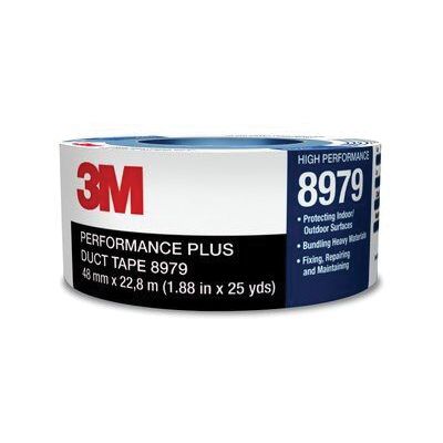 3M Products 53918 8979 Series Performance Plus Duct Tape, 54.8 m x 48 mm, 12.1 mil THK, Black β view 3