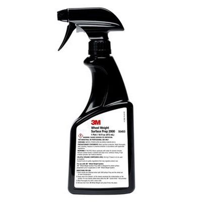 3M Products 55453 Wheel Weight Surface Prep Cleaner, 16 oz Spray Bottle