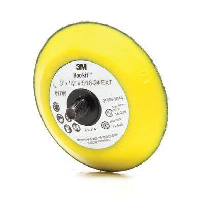 3M 55764 3 in Disc Pad Hook and Loop Attachment for Sanding and Buffing