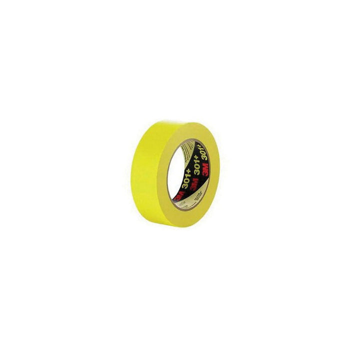 3M™ 7000124890 301+ Series High Performance Masking Tape, 55 m L x 36 mm W, 6.3 mil THK, Yellow