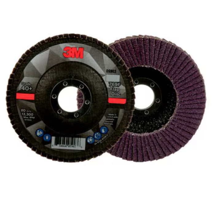 3M Products Cubitron II Flap Disc 967A, 40+, T27, 5 in x 7/8 in, 10 ea/Case