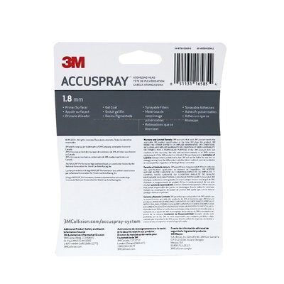 3M Accuspray 16585 Atomizing Head, 1.8 mm, Use With: 16580 One Spray Guns, One and PPS Systems