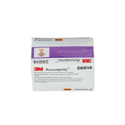 3M Products Accuspray 26614 Atomizing Head Refill Pack, 1.4 mm, Orange, Use With: One and Series 2.0