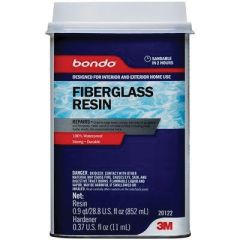 Bondo™ 20122 Fiberglass Resin, 0.9 qt Can, Yellow, Paste