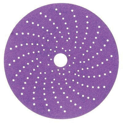 Cubitron™ II 31373 6 in 150+ Grit Hookit Sanding Disc, Purple