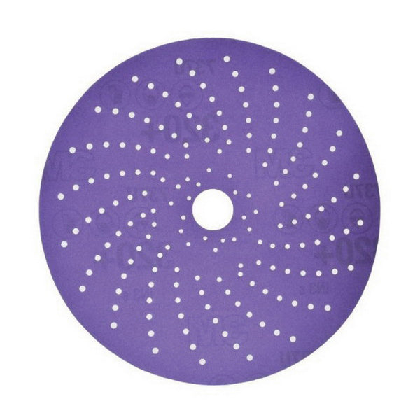3M Products Cubitron II 31473 737U Series Multi-Hole Clean Sanding Abrasive Disc, 5 in Dia, 320+ Gri
