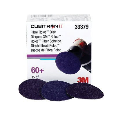 3M Products Cubitron II 33379 786C Series Fiber Disc, 2 in Dia, 60+ Grit, 25000 rpm, Purple — view 3