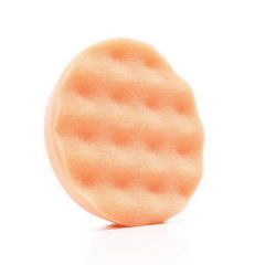 Finesse-It™ 02637 Single Sided Regular Buffing Pad, 3-3/4 in Dia, Hook and Loop Attachment, Foam Pad, Orange