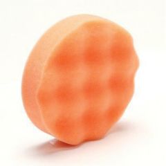 Finesse-It™ 02648 Single Sided Regular Buffing Pad, 3-1/4 in Dia, Hook and Loop Attachment, Foam Pad, Orange