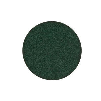 Green Corps™ 00512 255U Series Abrasive Disc, 6 in Dia, 80 Grit, Hook and Loop, Green