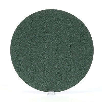 Green Corps™ 00521 255U Series Abrasive Disc, 8 in Dia, 80 Grit, Hook and Loop, Green