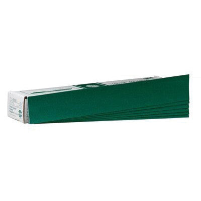 Green Corps™ 00542 255U Series Abrasive Sheet, 2-3/4 in W x 16-1/2 in L, 40 Grit, Coarse Grade, Green, Dry