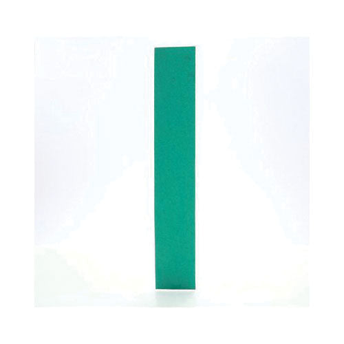 Green Corps™ 02230 246U Open Coated File Sheet, 2-3/4 in W x 16-1/2 in L, 80 Grit, Coarse Grade, Green, Dry