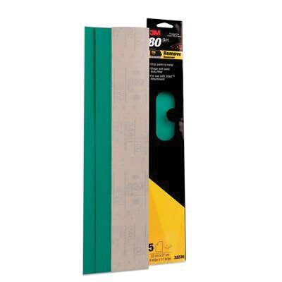 3M Green Corps 32230 80 Grit Coated File Sheet 2-3/4 in x 16-1/2 in