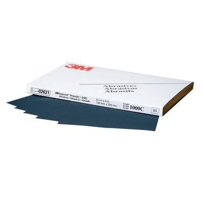 Imperial Wetordry 2621 1000 Grit 5½ in x 9 in Abrasive Sheet, Black