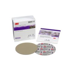 Trizact™ 30809 Foam Disc Kit, 6 in Dia, 8000 Grit, Hook and Loop