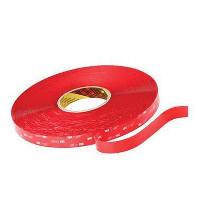3M Products VHB Tape 4910, Clear, 1/2 in x 36 yd, 40 mil, 18 Roll/Case