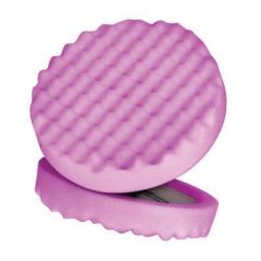 Perfect-It™ 33037 1-Step Single Sided Finishing Pad, 8 in Dia, Hook and Loop Attachment, Foam Pad, Purple