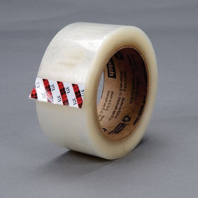 Scotch® 15873 371 Series Box Sealing Tape, 100 m x 48 mm, Clear