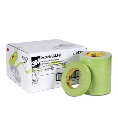 Scotch® 26336 233+ Series Performance Masking Tape, 55 m x 24 mm, Green