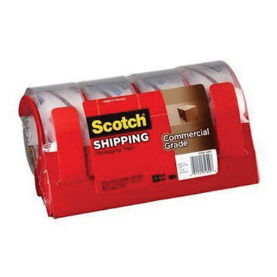 Scotch® 31899 3750-4RD Series Shipping/Packaging Tape, 54.6 yd x 1.88 in, Clear