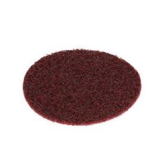 Scotch-Brite™ 07451 SC-DH Series No-Hole Surface Conditioning Disc, 4 in, Medium Grade, Aluminum Oxide, Maroon