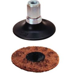 Scotch-Brite™ 07714 No-Hole Gasket Removal Disc, 2 in, Medium Grade, Aluminum Oxide, Maroon