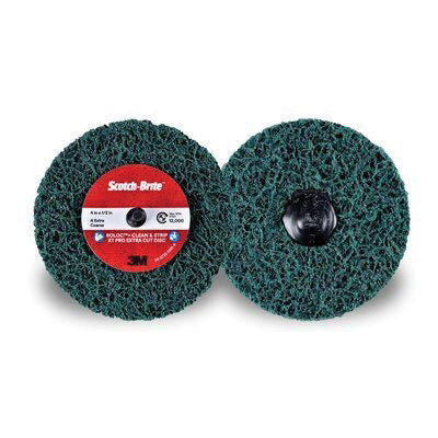 3M 21555 XC-DR+ Clean and Strip Disc 4 in Extra Coarse Aluminum Oxide Green