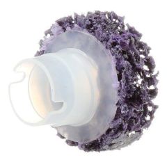 Scotch-Brite™ 21713 XO-DR Series Brake Hub Cleaning Disc, 1-1/2 in Dia, Extra Coarse Grade, 20000 rpm, Purple