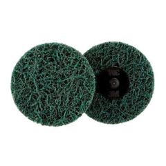 Scotch-Brite™ Roloc™ 89497 XC-DR XT Pro Extra Cut Clean and Strip Disc, 3 in Dia, Extra Coarse Grade, Green