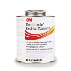 Scotchkote™ 60151 Fast Dry Electrical Coating, 15 oz Brush Top Can, Viscous Liquid, Dark Brown