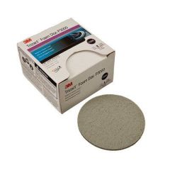 Trizact™ 02096 Abrasive Disc, 5 in Dia, 3000 Grit, Hook and Loop, Gray
